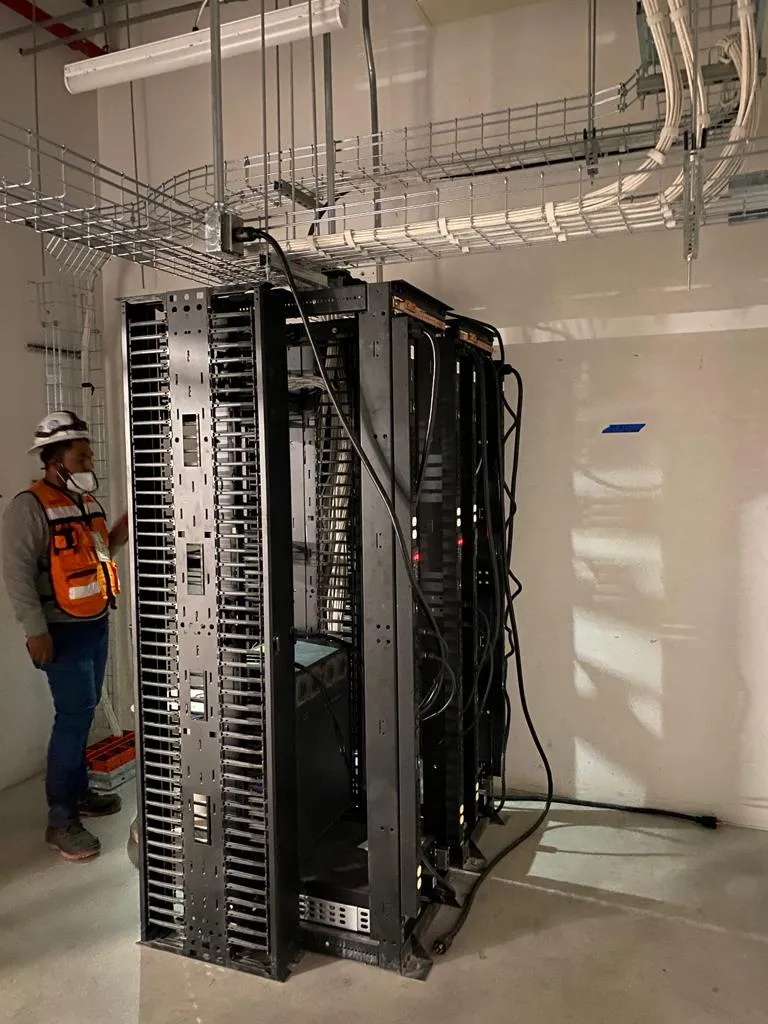 Distribución de líneas eléctricas.